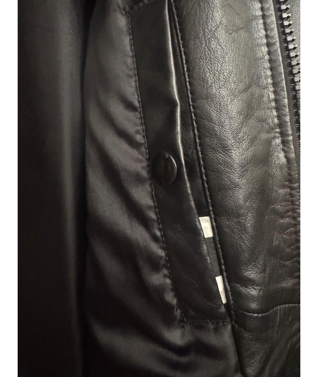 DIESEL Черная кожаная куртка, фото 3