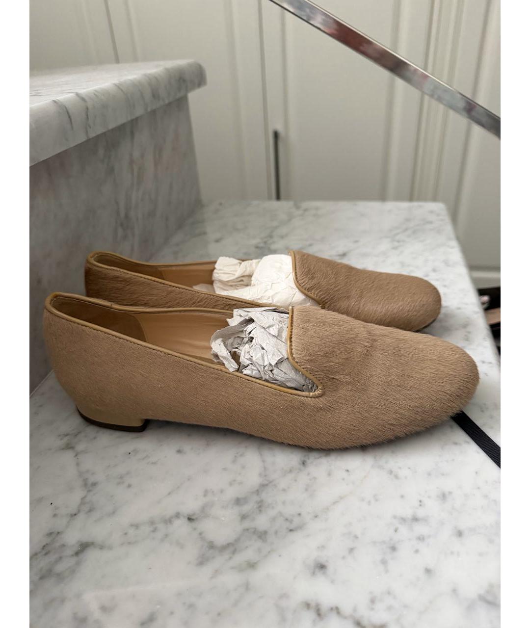 MAX MARA Бежевые лоферы, фото 4