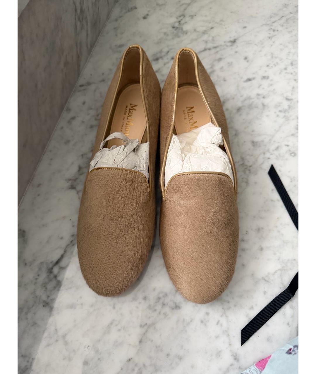 MAX MARA Бежевые лоферы, фото 2