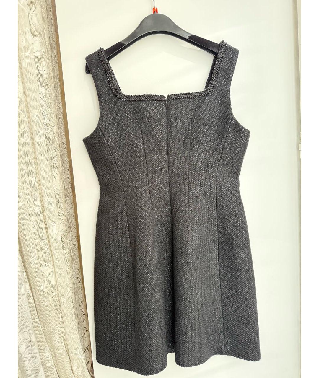 MAJE Черное полиэстеровое повседневное платье, фото 2