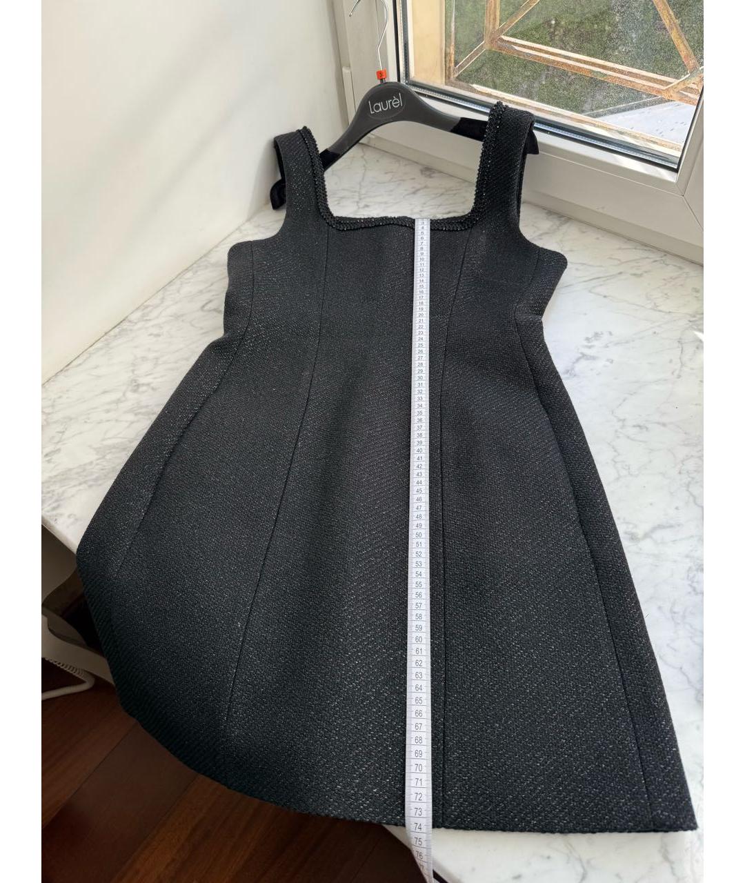 MAJE Черное полиэстеровое повседневное платье, фото 6