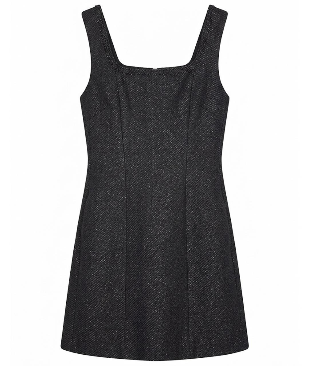 MAJE Черное полиэстеровое повседневное платье, фото 1