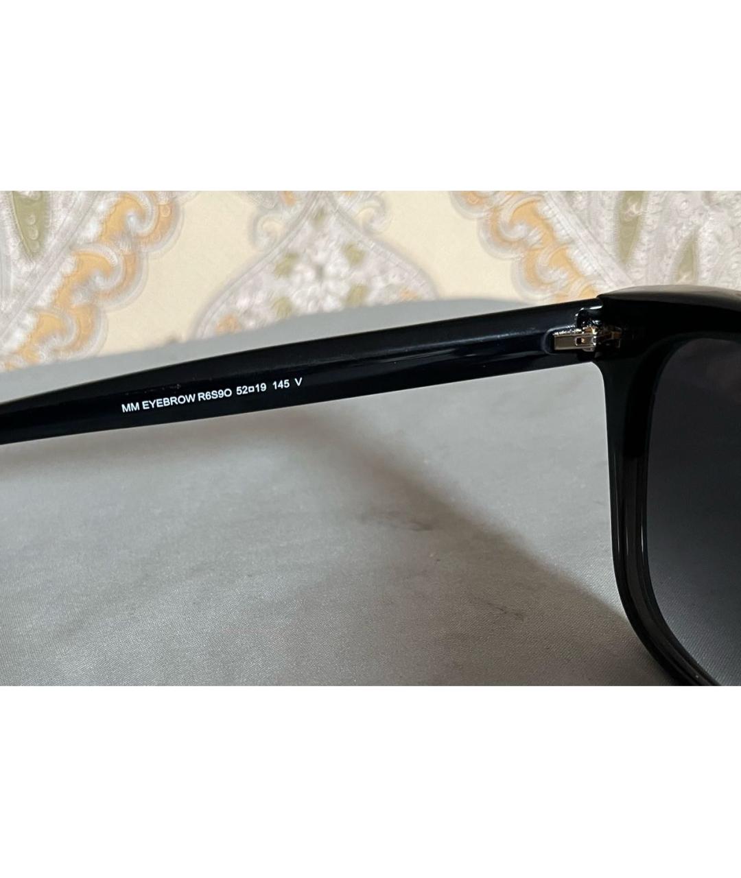 MAX MARA Черные пластиковые солнцезащитные очки, фото 4