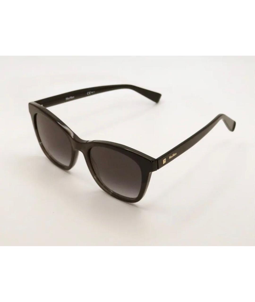 MAX MARA Черные пластиковые солнцезащитные очки, фото 5