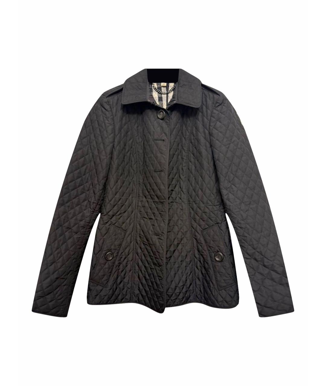 BURBERRY Черная полиэстеровая куртка, фото 1