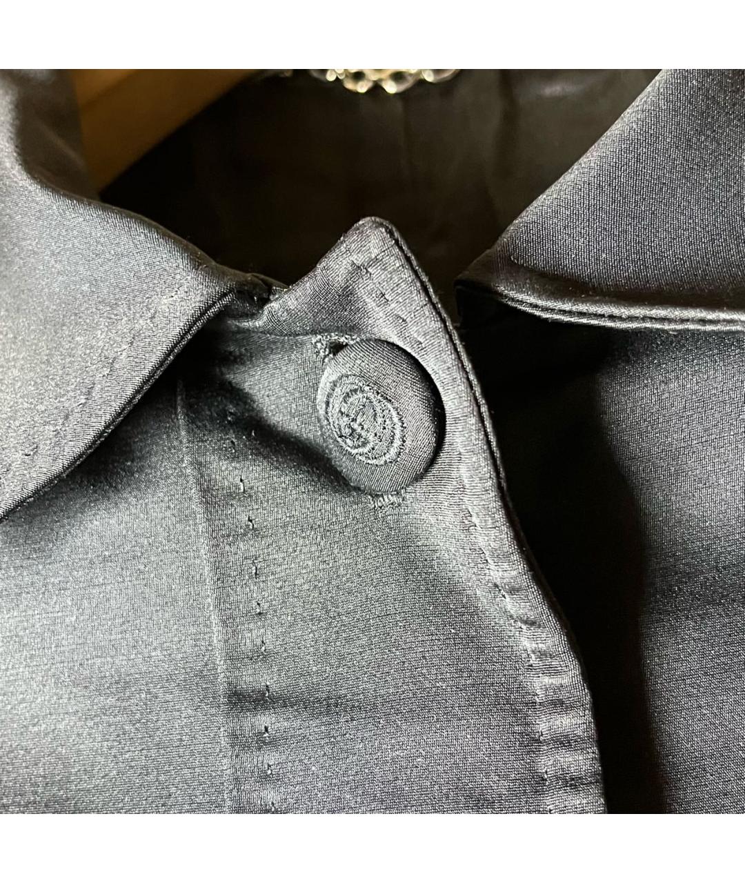 GUCCI Черный хлопковый тренч/плащ, фото 6