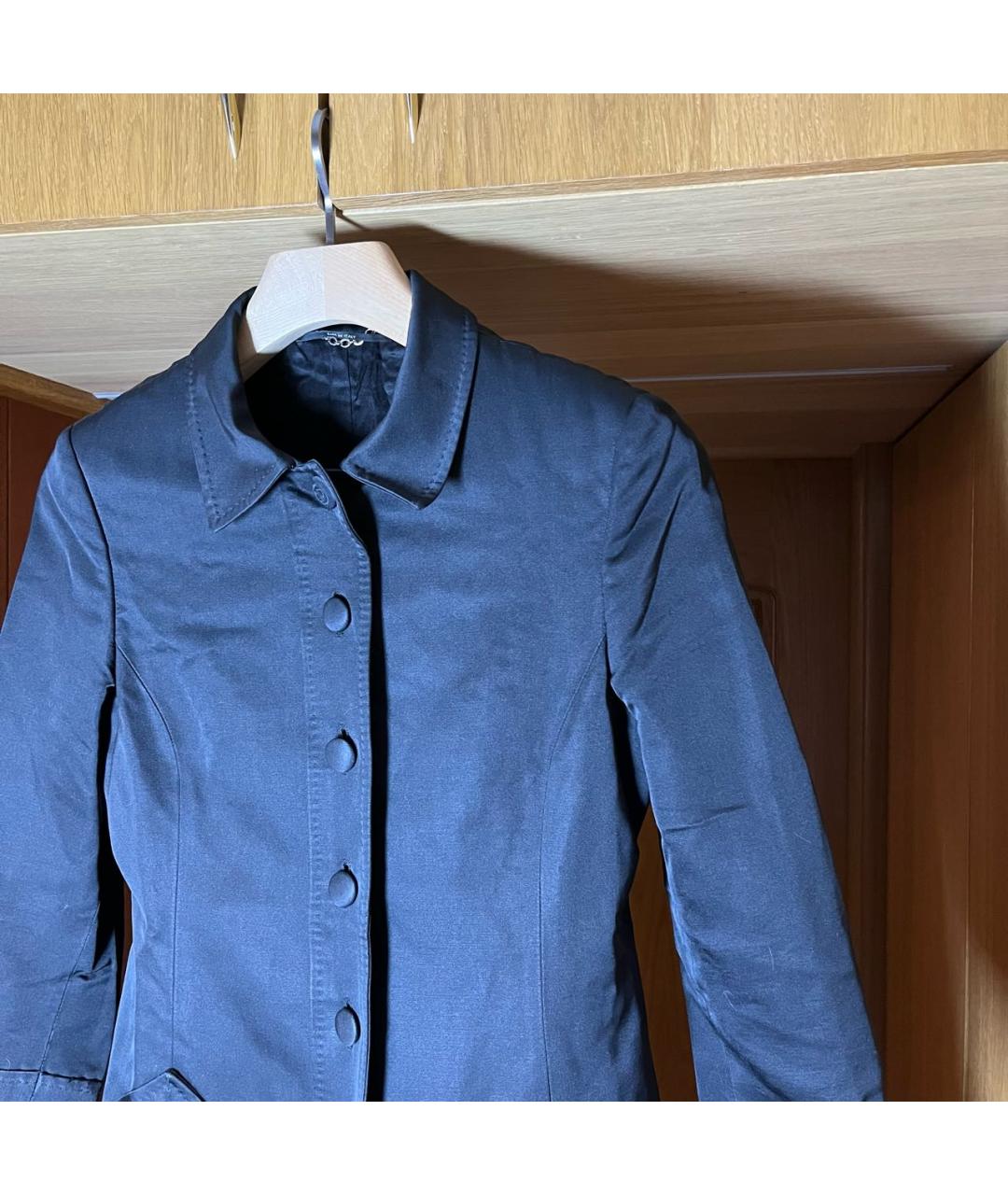 GUCCI Черный хлопковый тренч/плащ, фото 2