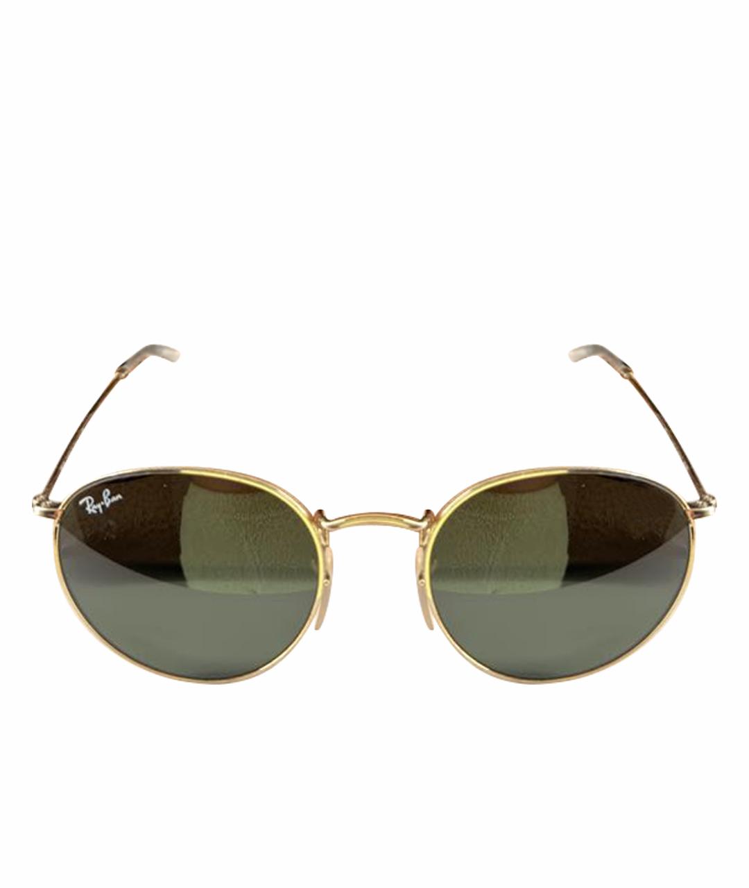 RAY BAN Черные металлические солнцезащитные очки, фото 1