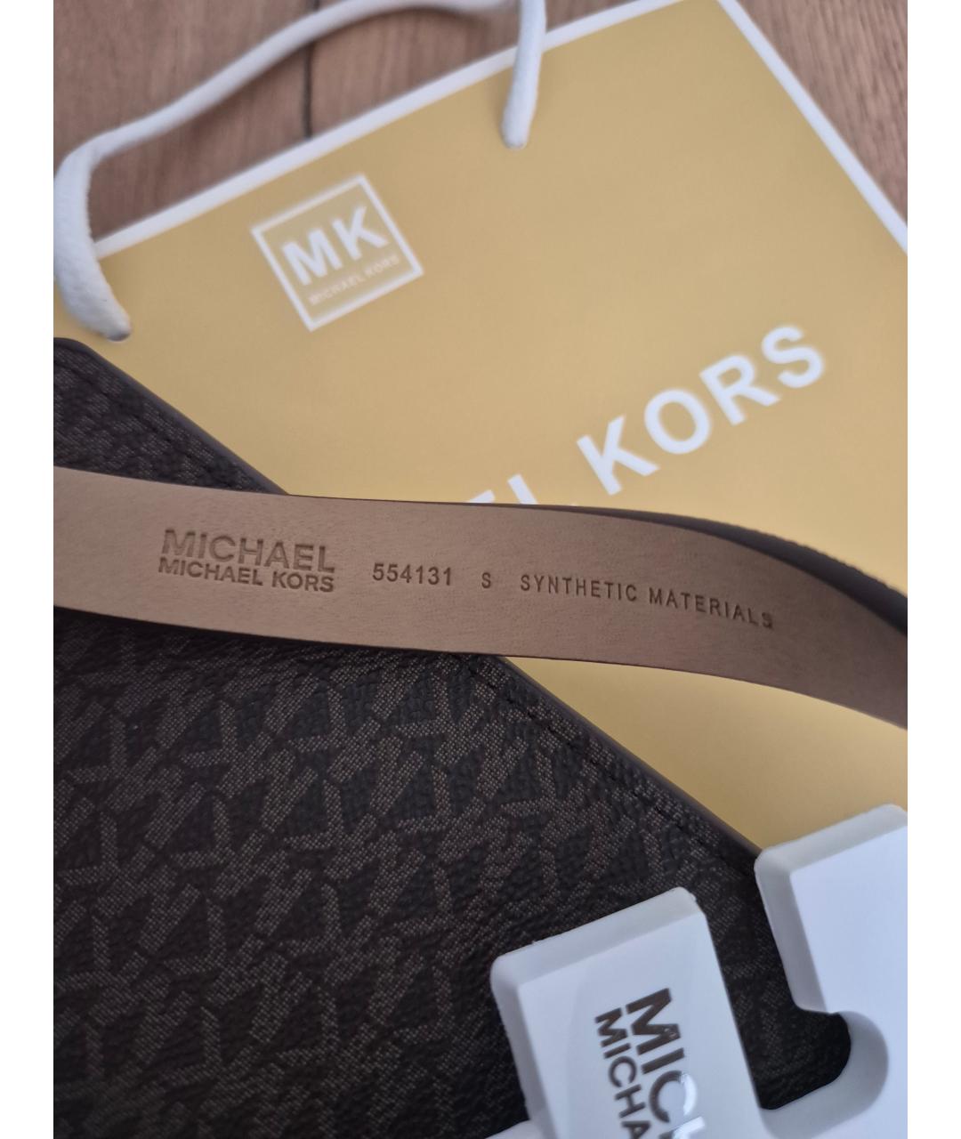 MICHAEL KORS Коричневая поясная сумка из искусственной кожи, фото 3