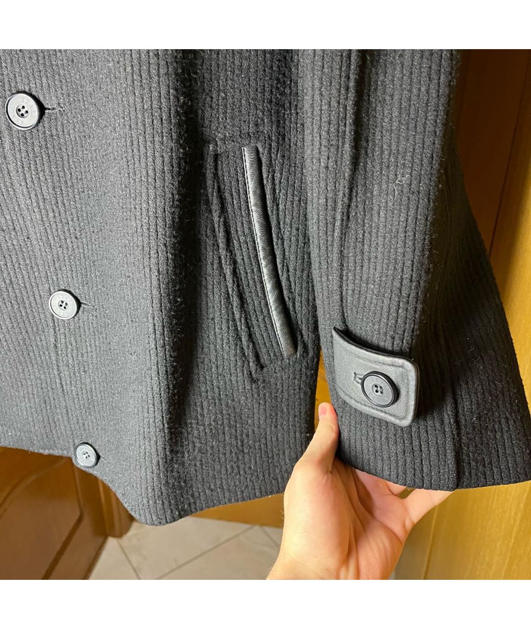 GIVENCHY Черное шерстяное пальто, фото 3