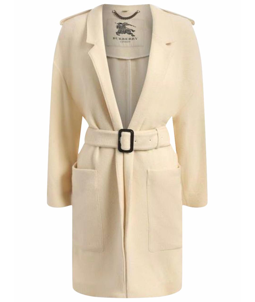 BURBERRY Бежевое кашемировое пальто, фото 1