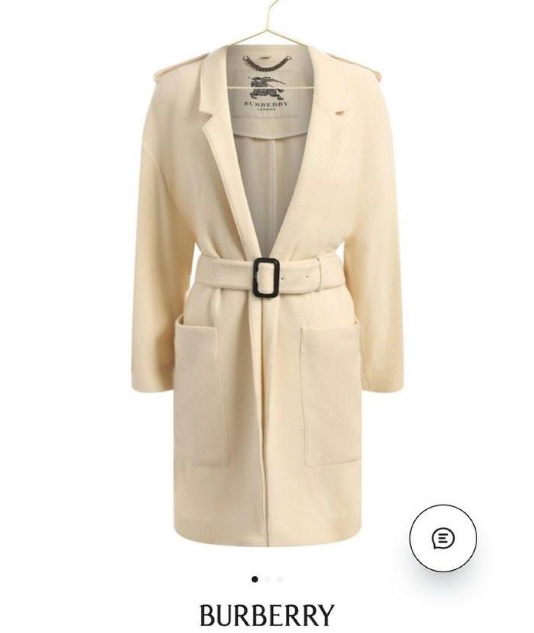 BURBERRY Бежевое кашемировое пальто, фото 5