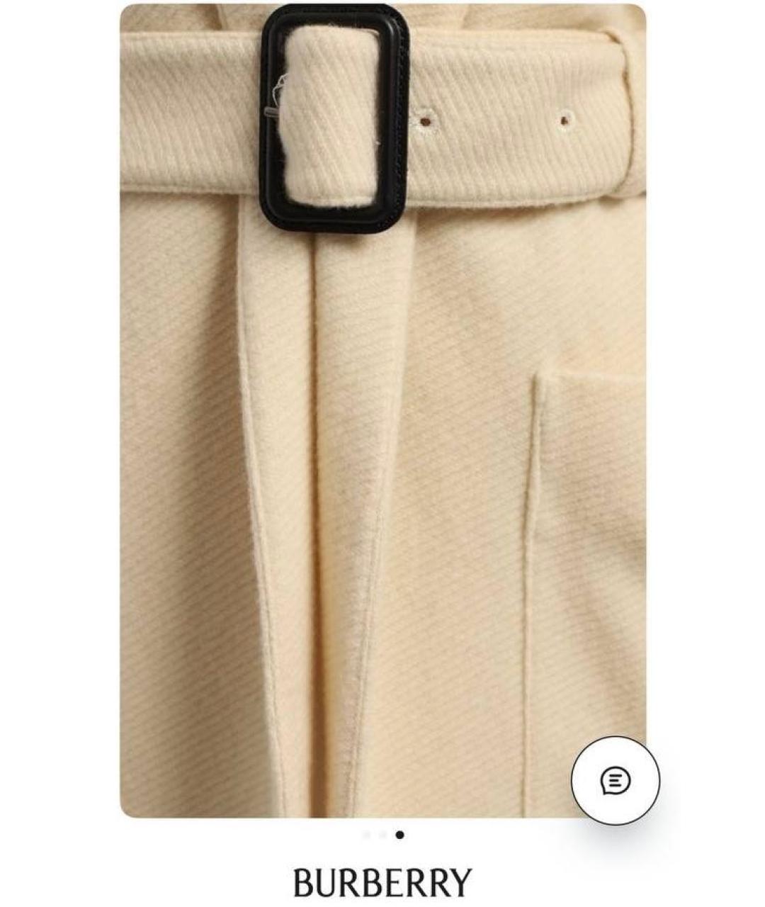 BURBERRY Бежевое кашемировое пальто, фото 3