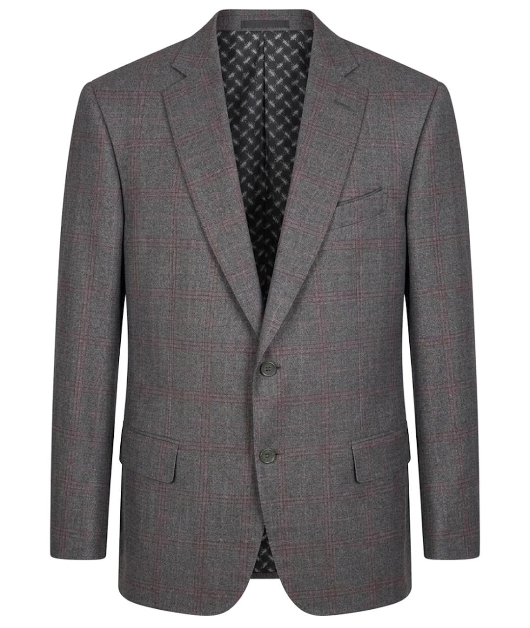 ZILLI Коричневый кашемировый пиджак, фото 1