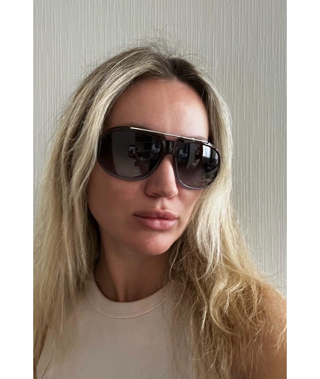 MIU MIU Коричневые пластиковые солнцезащитные очки, фото 7