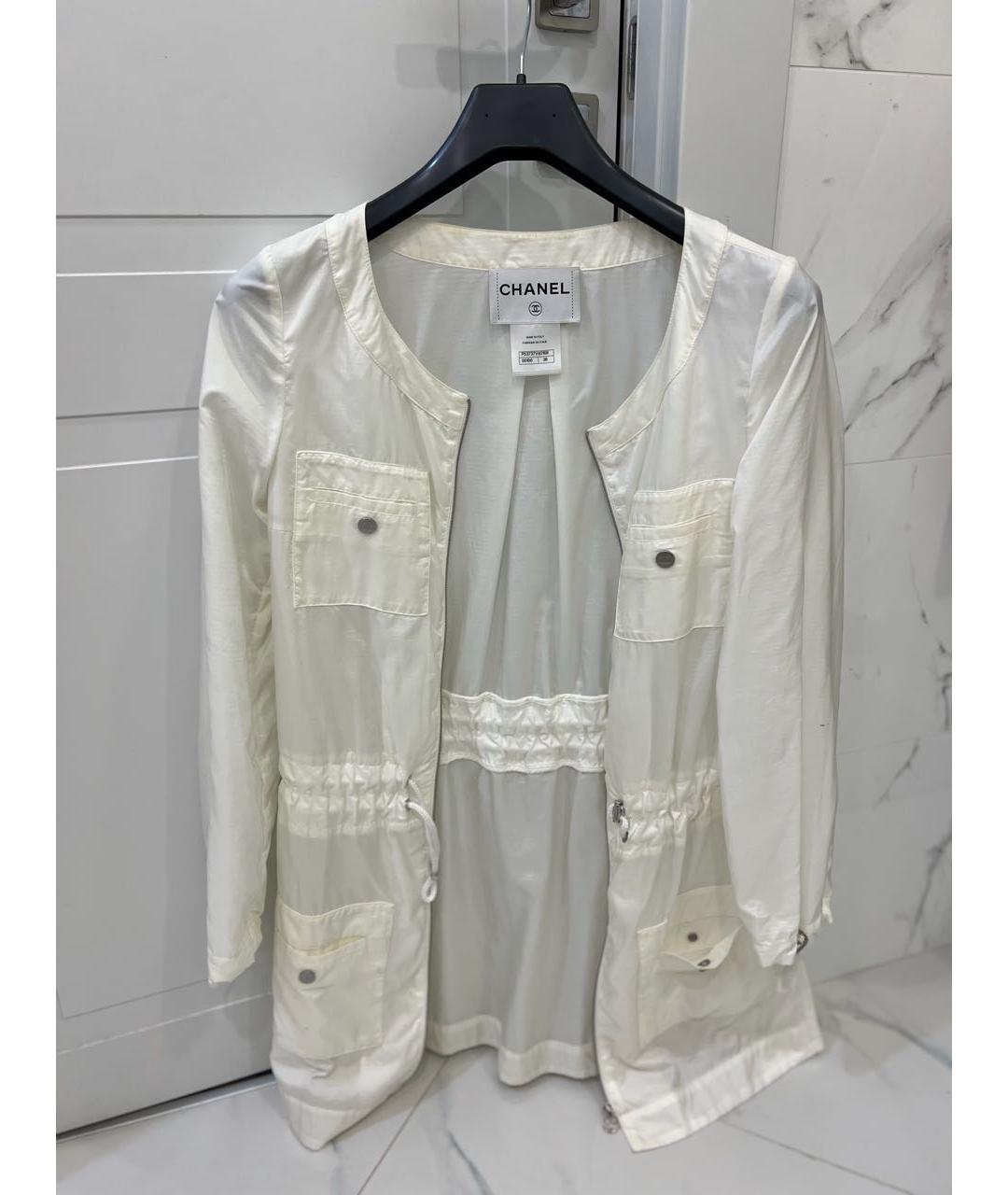 CHANEL Белая синтетическая куртка, фото 2