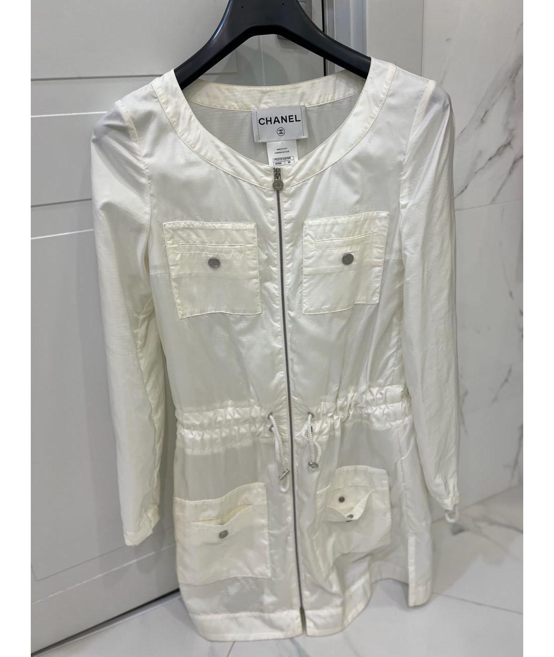 CHANEL Белая синтетическая куртка, фото 5