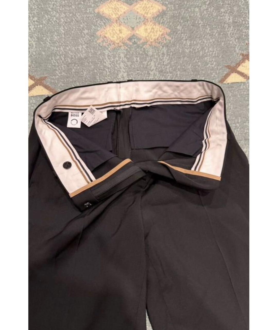 HUGO BOSS Черные хлопковые брюки узкие, фото 7