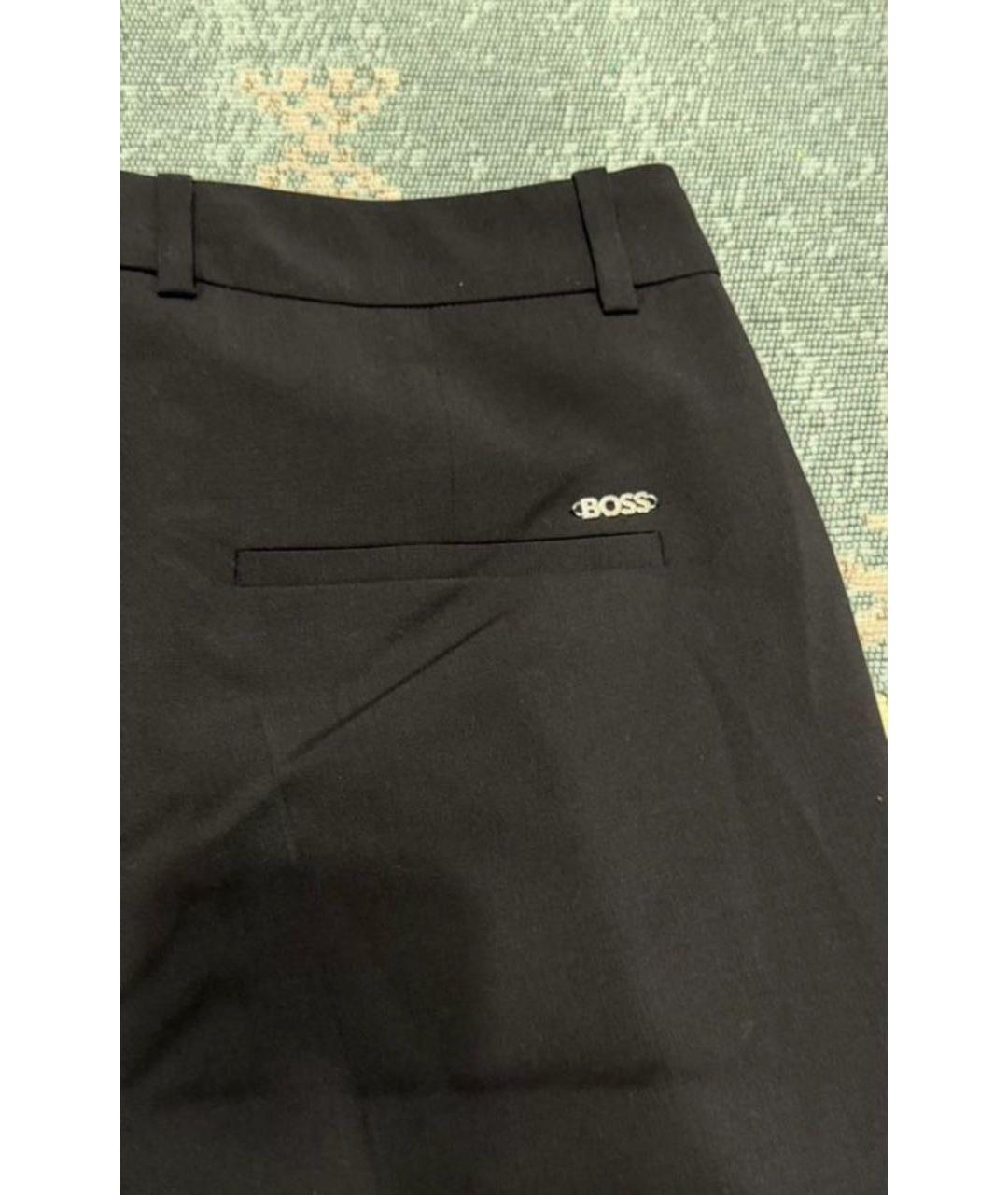 HUGO BOSS Черные хлопковые брюки узкие, фото 8