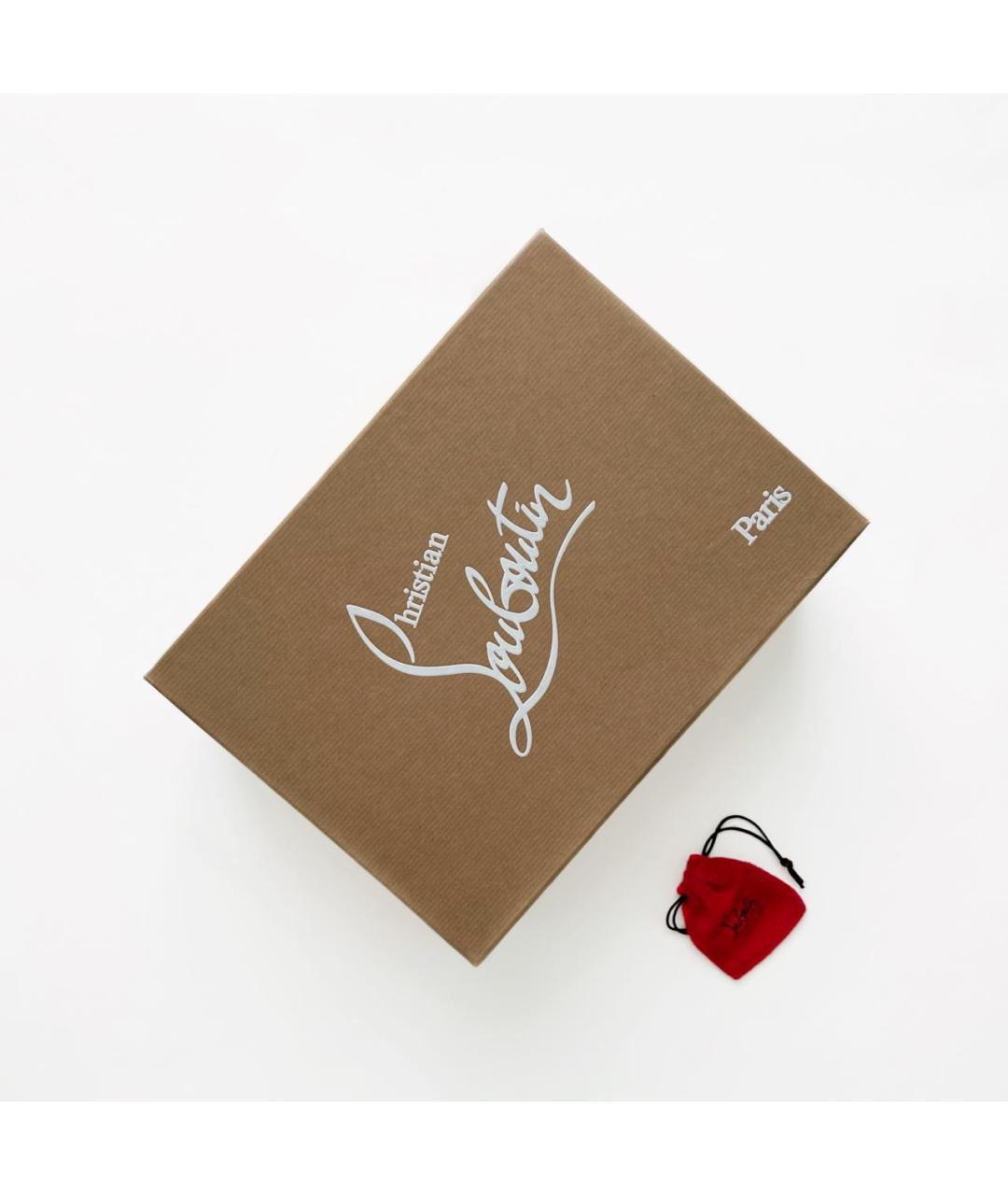 CHRISTIAN LOUBOUTIN Черные замшевые туфли, фото 8