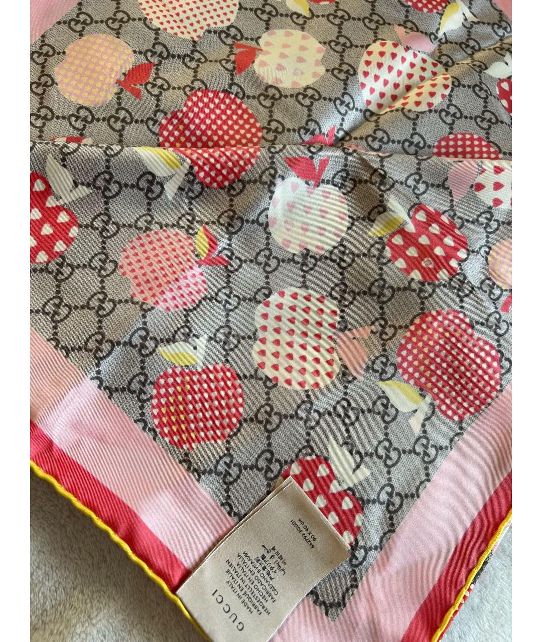 GUCCI Мульти шелковый платок, фото 5