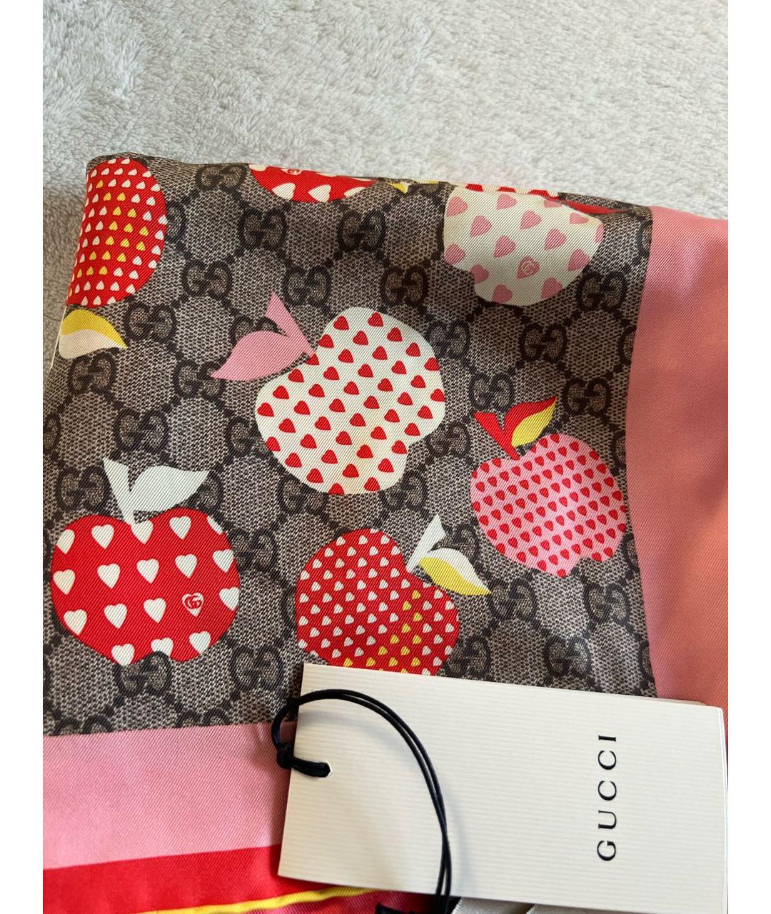 GUCCI Мульти шелковый платок, фото 7