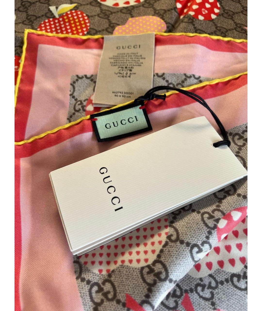 GUCCI Мульти шелковый платок, фото 2
