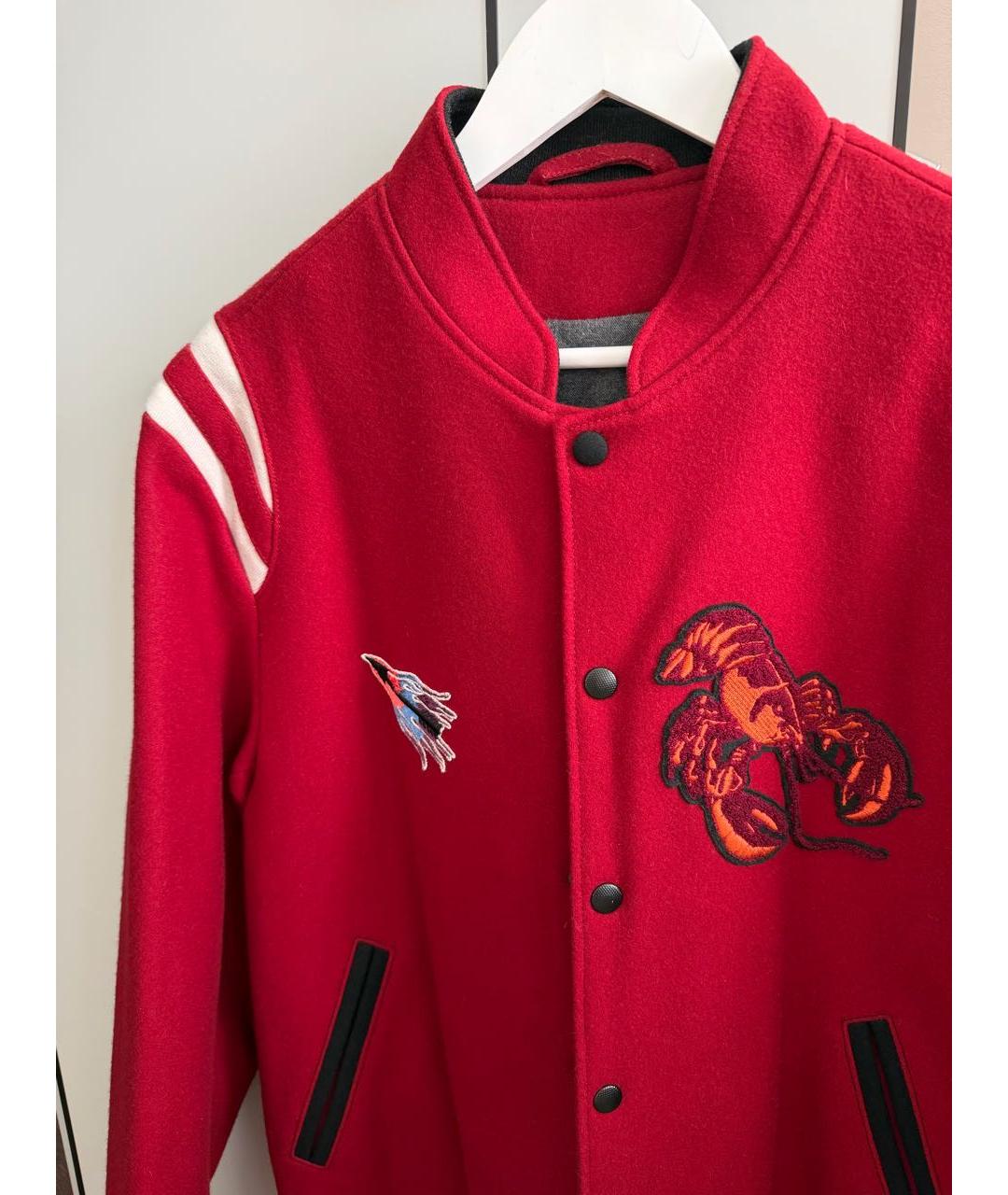 LANVIN Бордовый шерстяной пиджак, фото 3