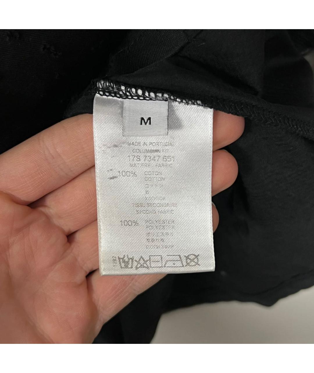 GIVENCHY Черная хлопко-полиэстеровая футболка, фото 5