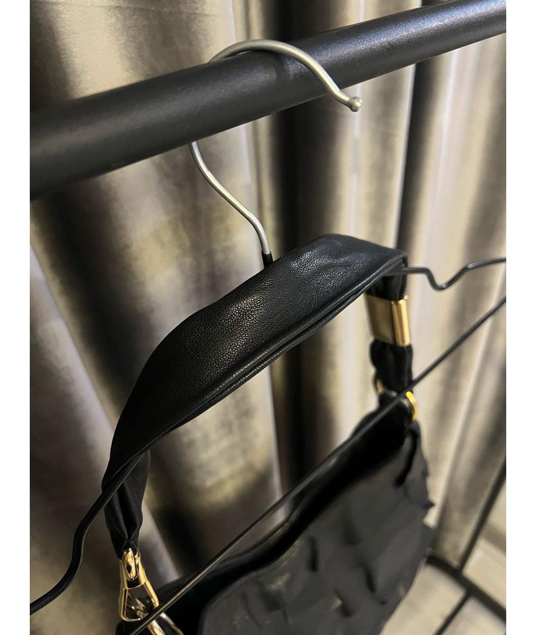 SAINT LAURENT Черная кожаная сумка через плечо, фото 6