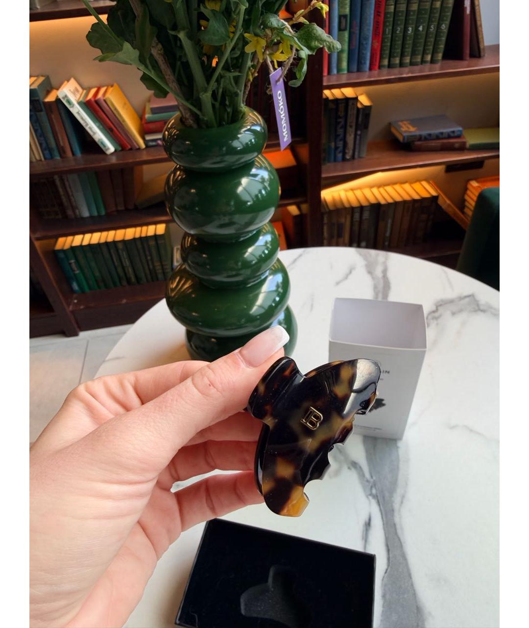 BALMAIN Коричневая заколка, фото 3