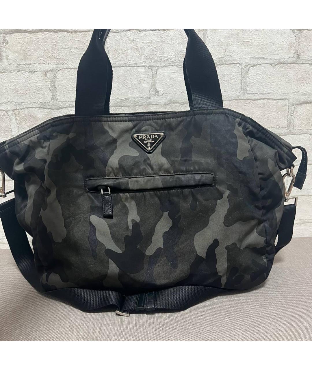 PRADA Хаки сумка тоут, фото 8