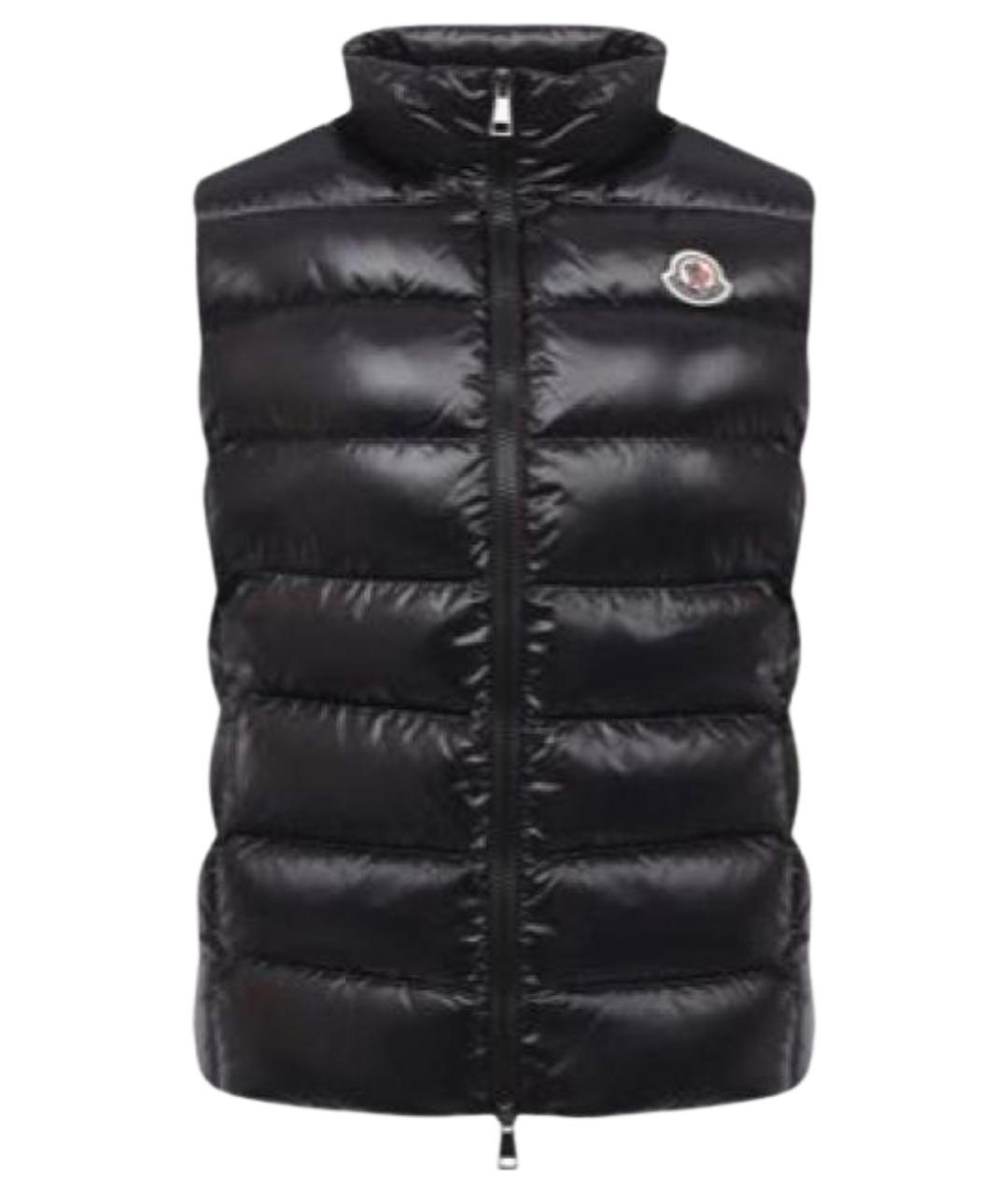 MONCLER Черный жилет, фото 1