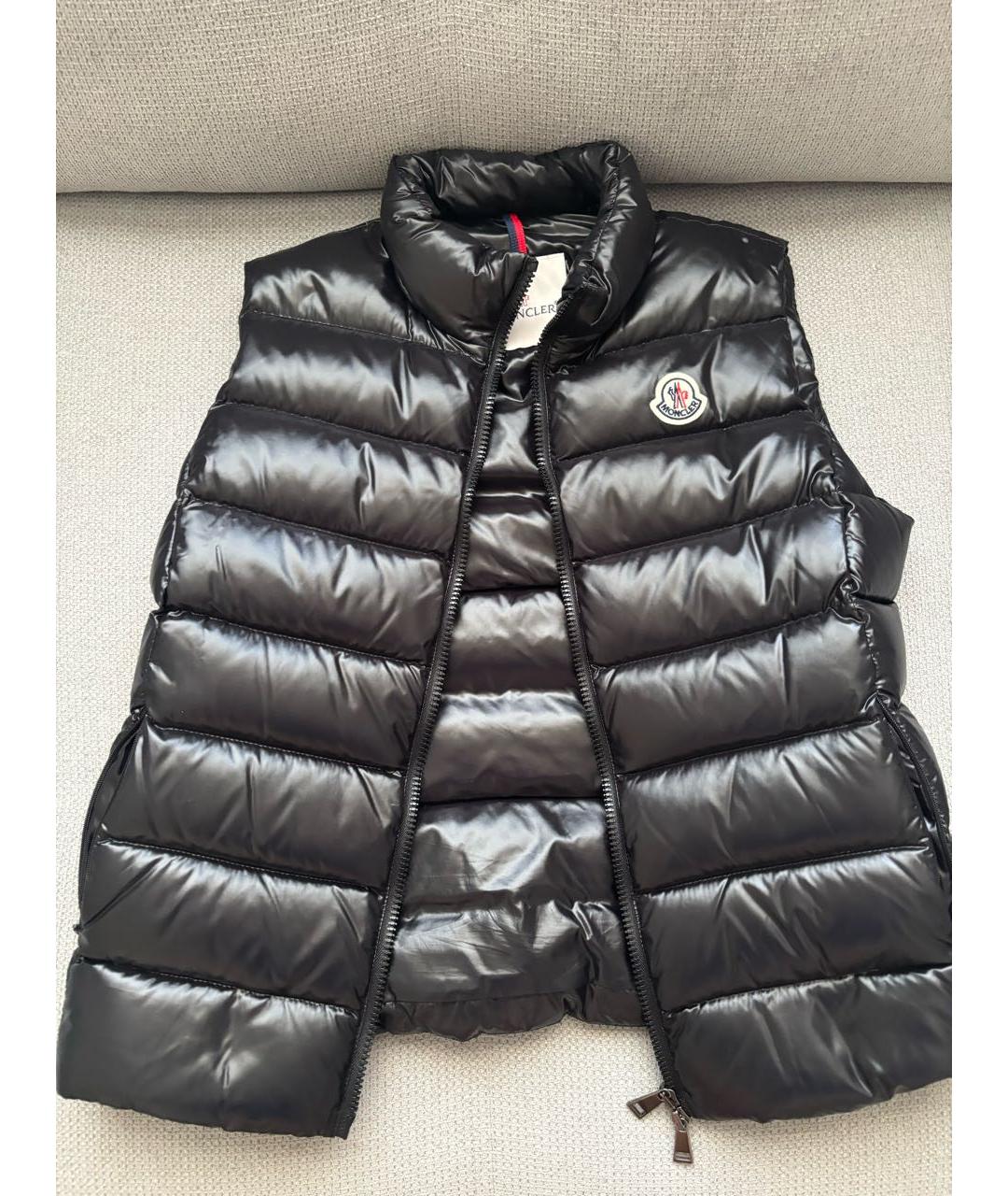 MONCLER Черный жилет, фото 2