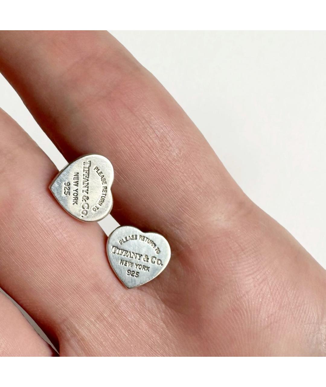 TIFFANY&CO Серебряные серебряные серьги, фото 3