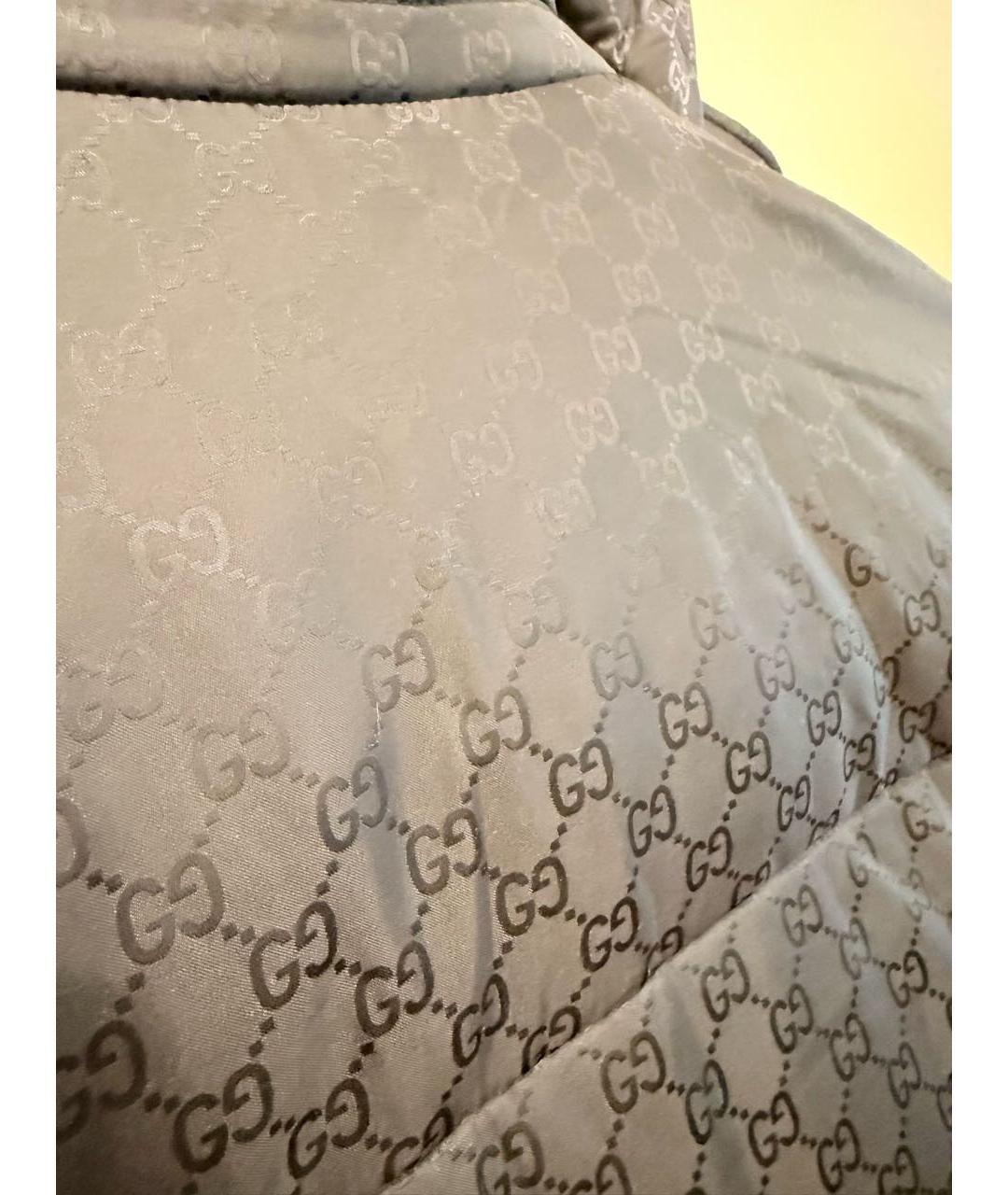 GUCCI Черная полиэстеровая куртка, фото 4