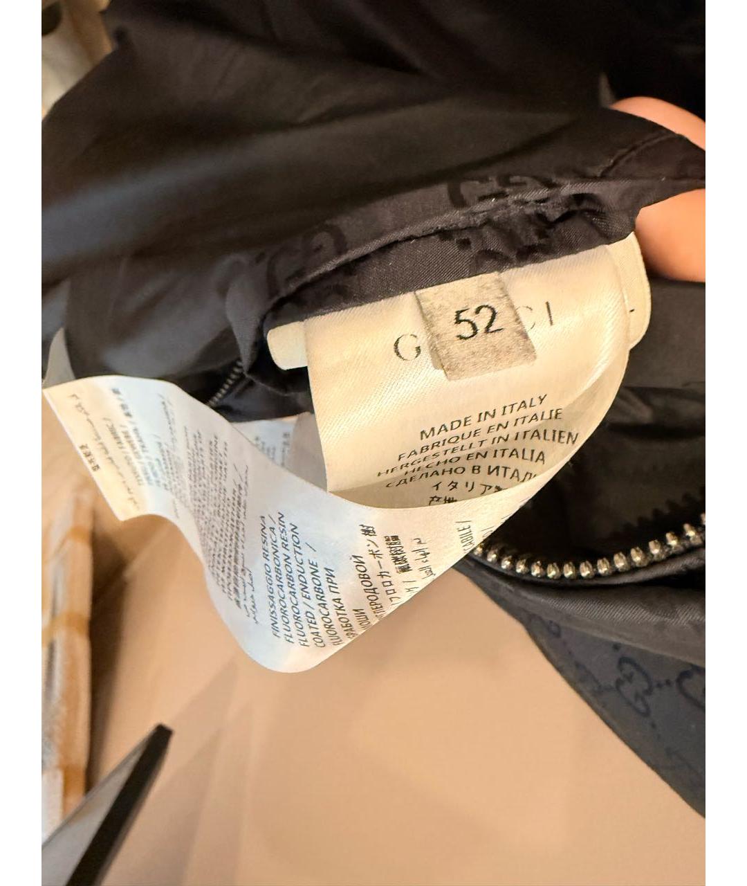 GUCCI Черная полиэстеровая куртка, фото 3