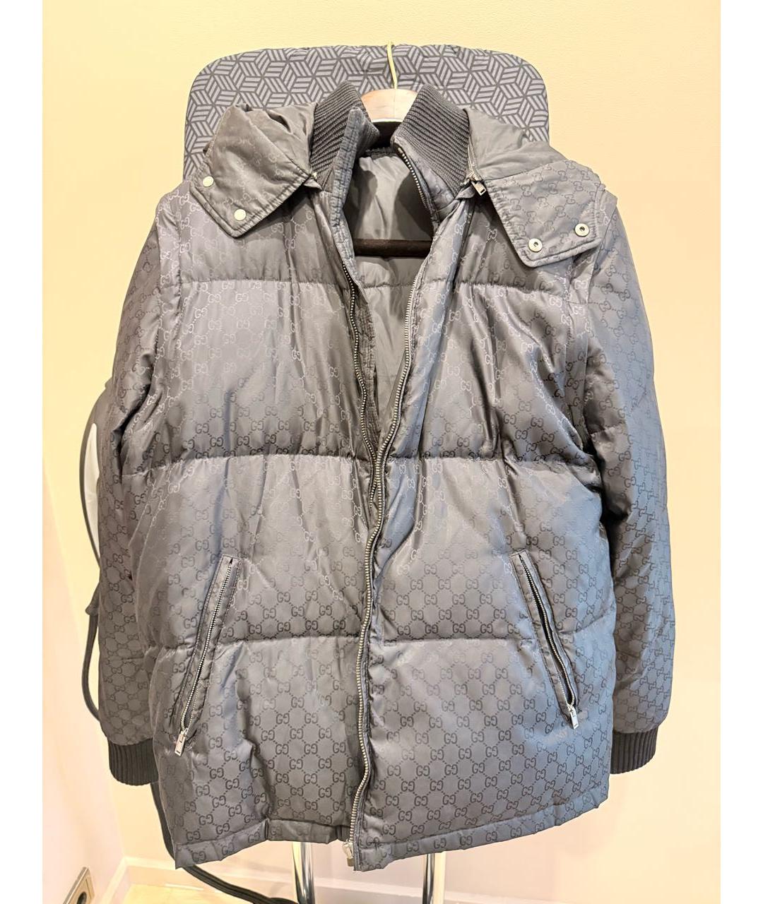 GUCCI Черная полиэстеровая куртка, фото 5