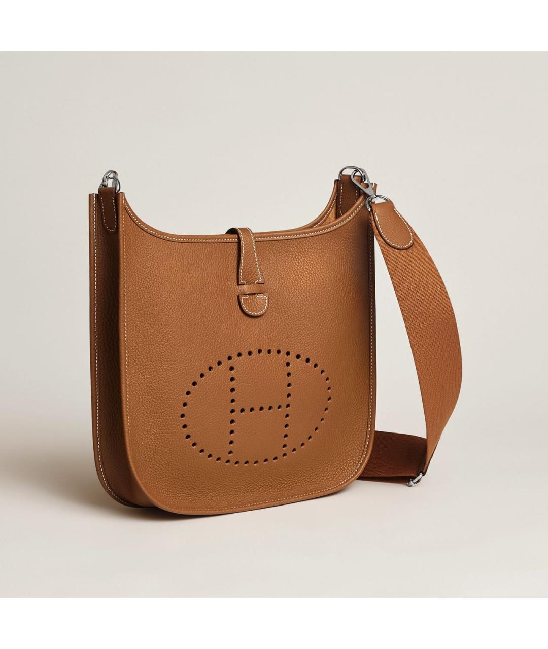 HERMES Коричневая кожаная сумка через плечо, фото 2