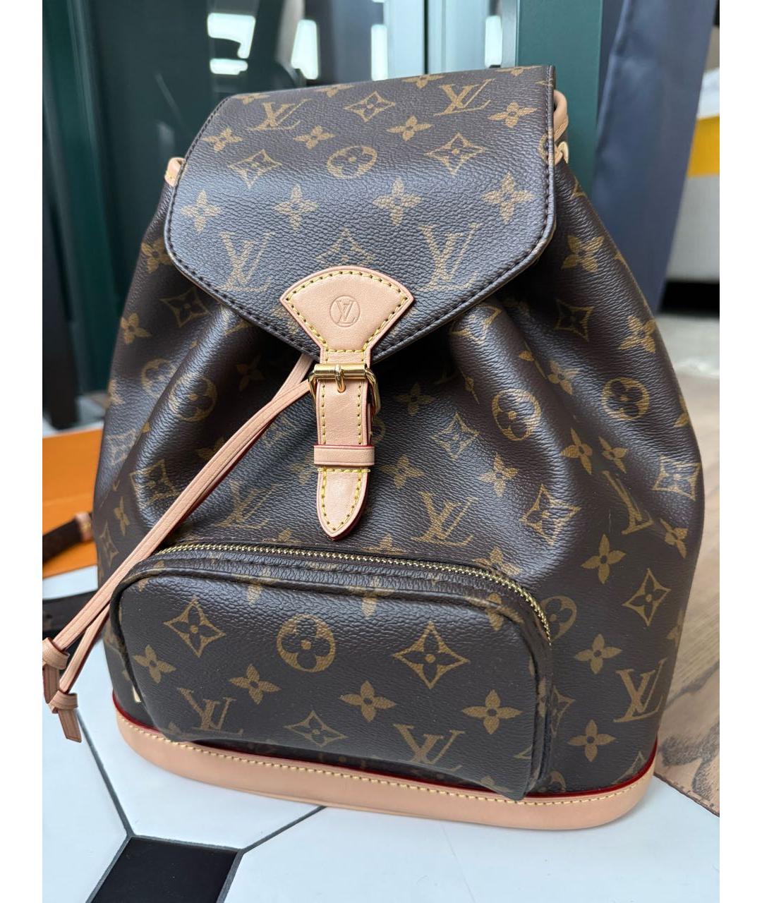 LOUIS VUITTON Коричневый рюкзак, фото 7