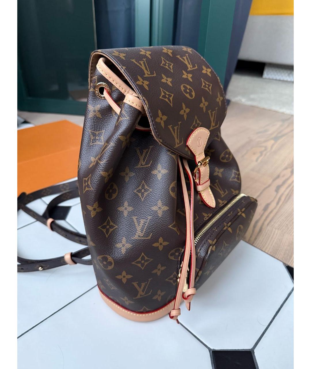 LOUIS VUITTON Коричневый рюкзак, фото 2