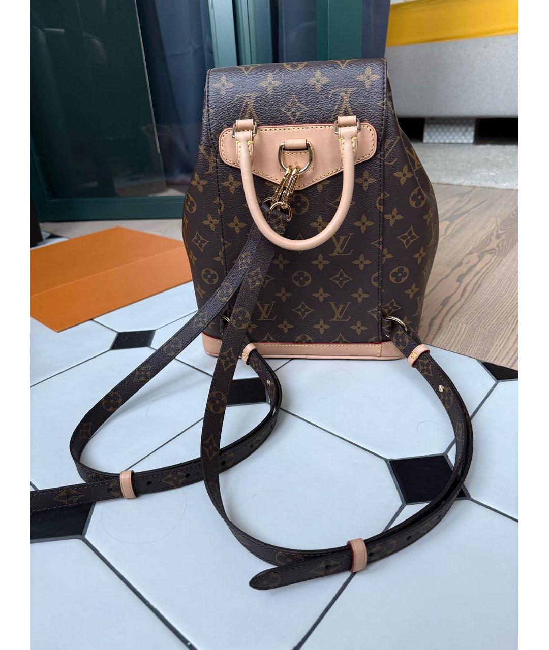 LOUIS VUITTON Коричневый рюкзак, фото 3