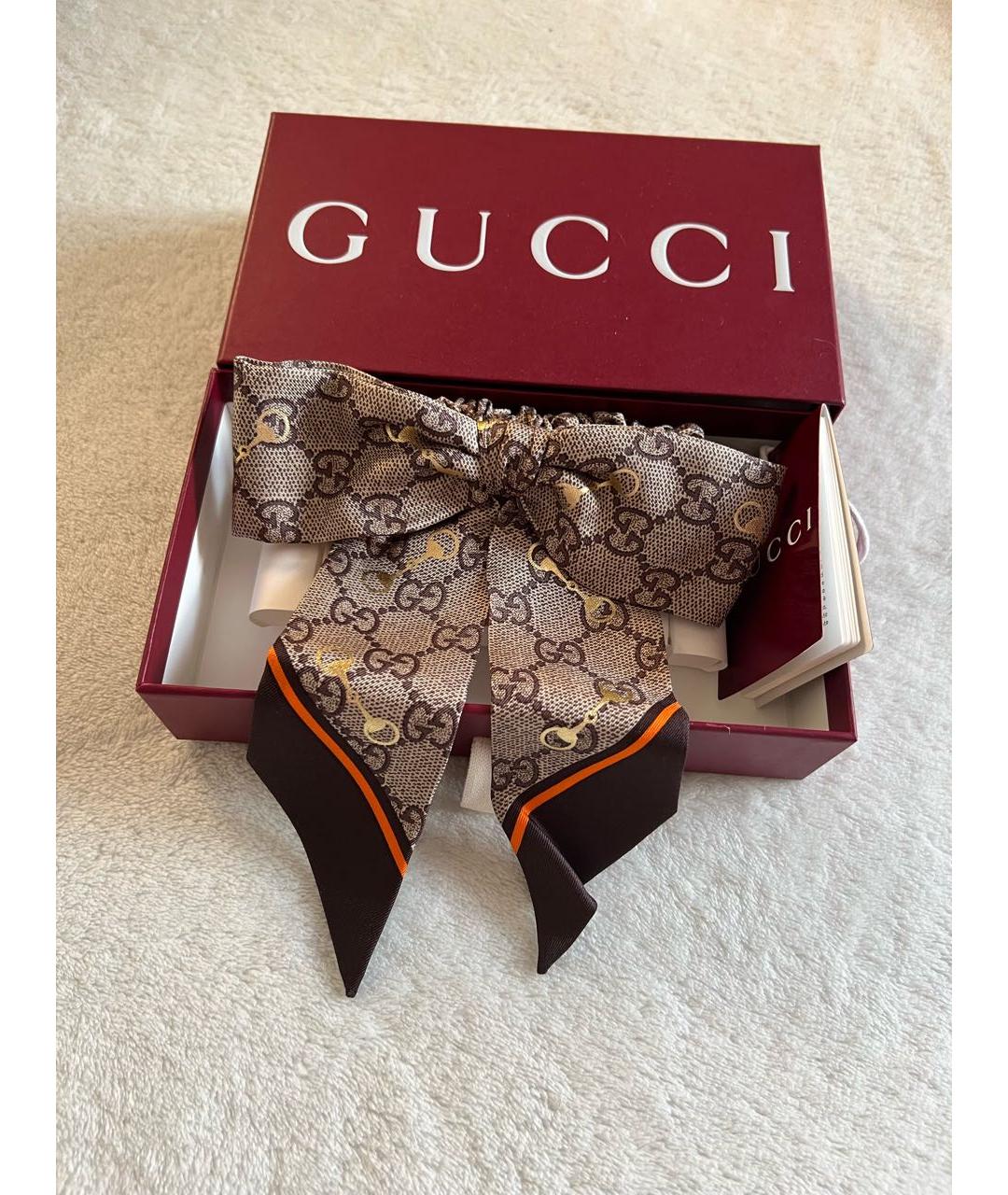 GUCCI Коричневая резинка, фото 3