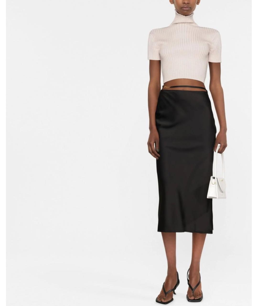 JACQUEMUS Черная юбка миди, фото 2