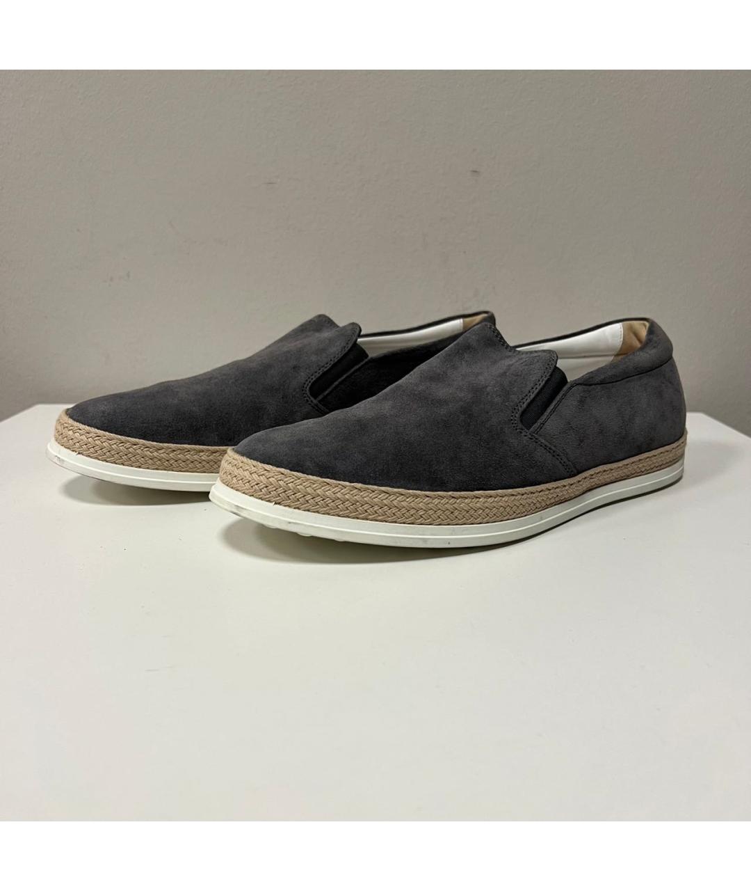 TOD'S Антрацитовые лоферы, фото 6