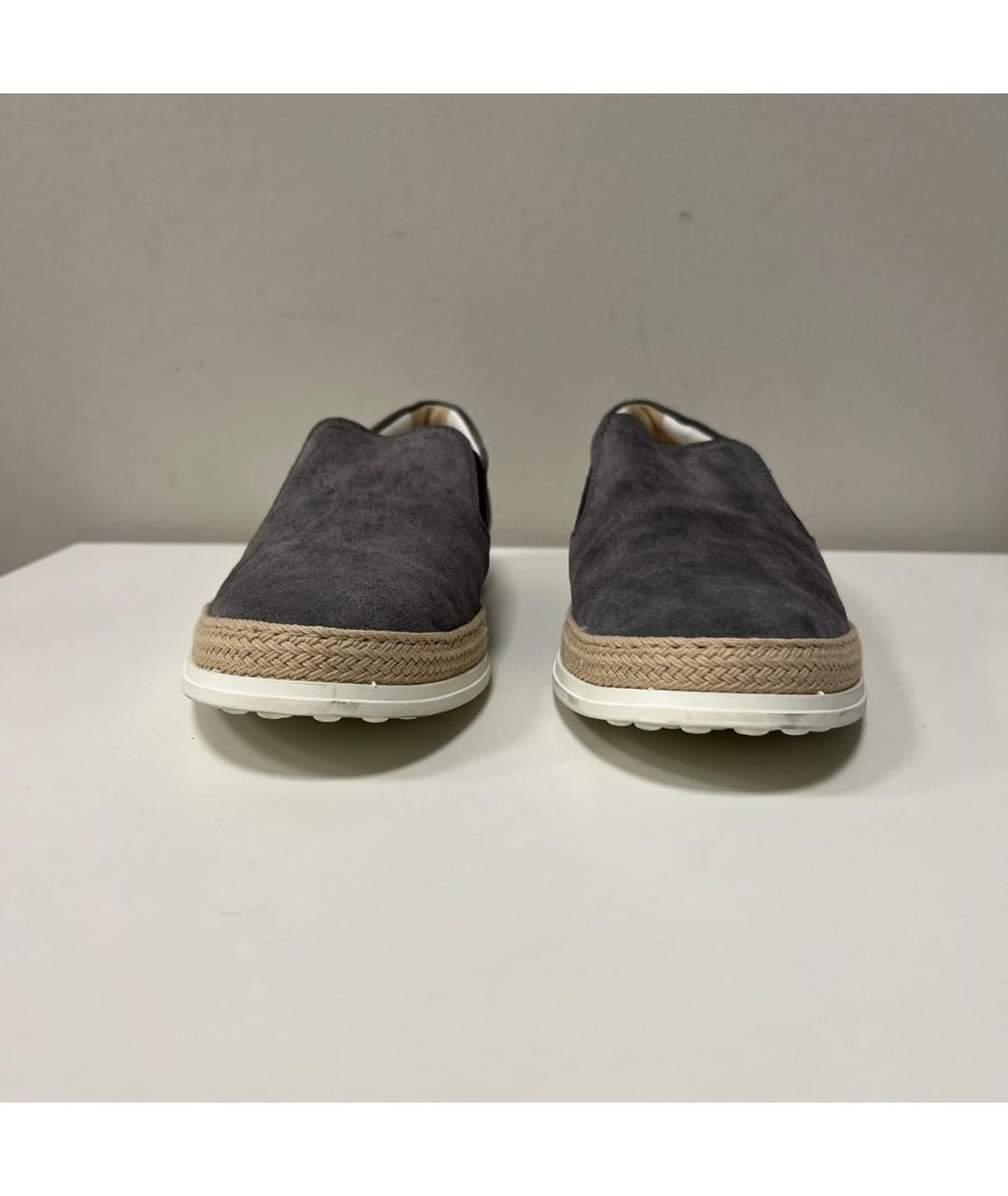 TOD'S Антрацитовые лоферы, фото 3