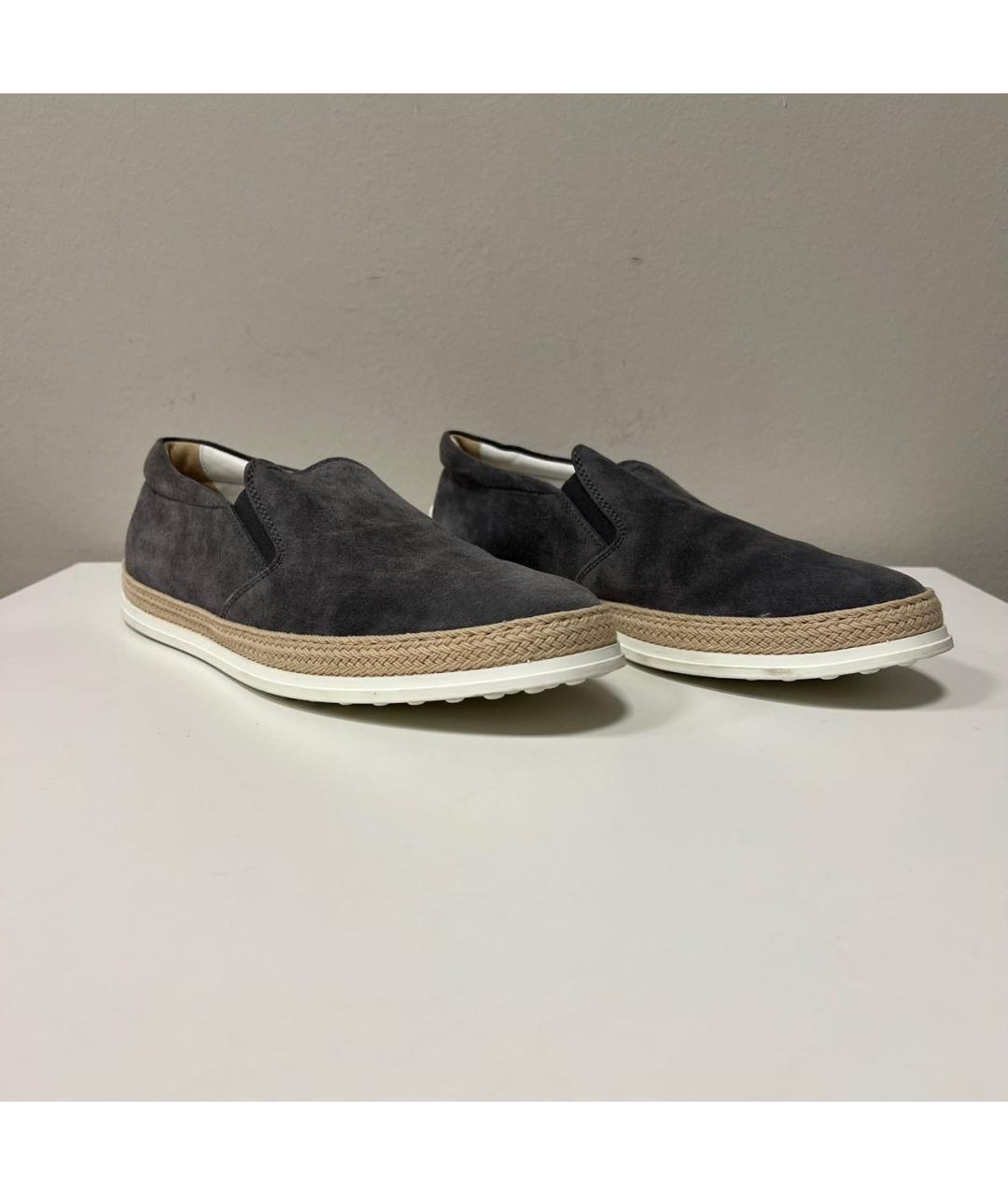 TOD'S Антрацитовые лоферы, фото 2