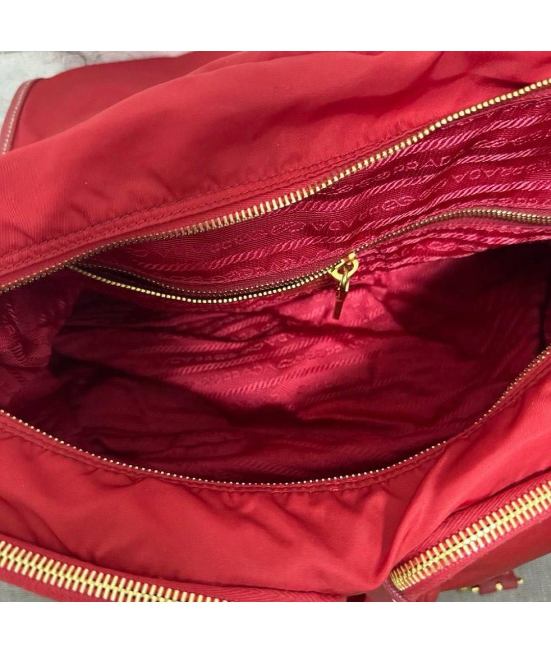 PRADA Красная сумка на плечо, фото 4