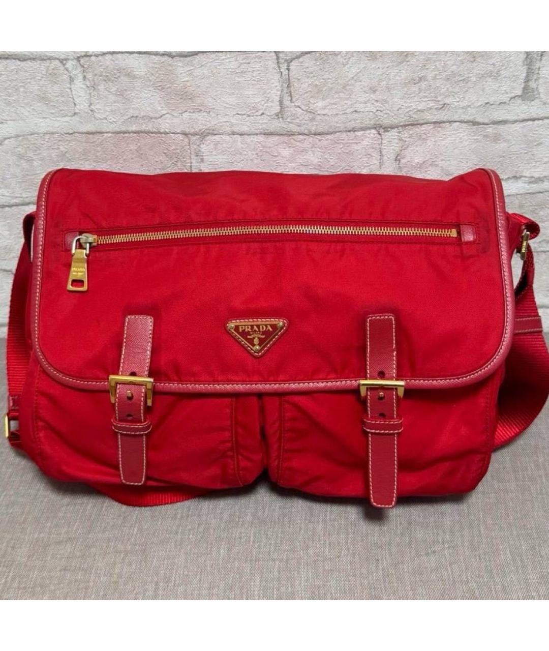 PRADA Красная сумка на плечо, фото 8