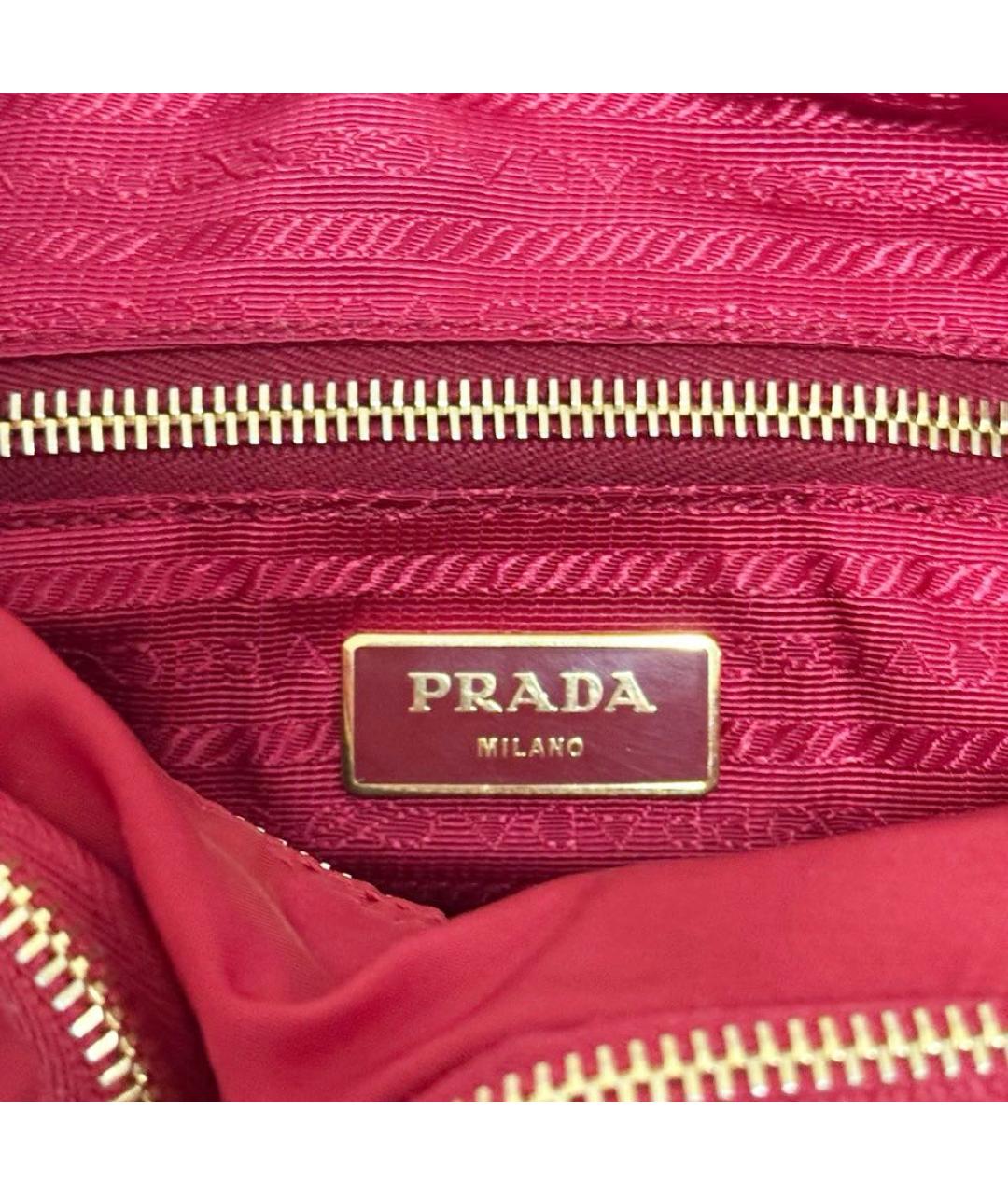 PRADA Красная сумка на плечо, фото 7